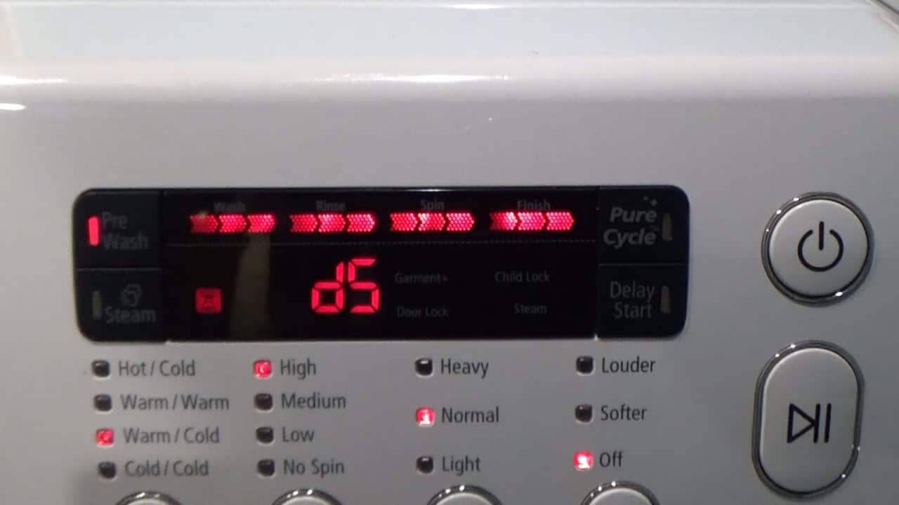 Samsung Washer D5 Code: Causes & 6 Ways To Fix It Now
