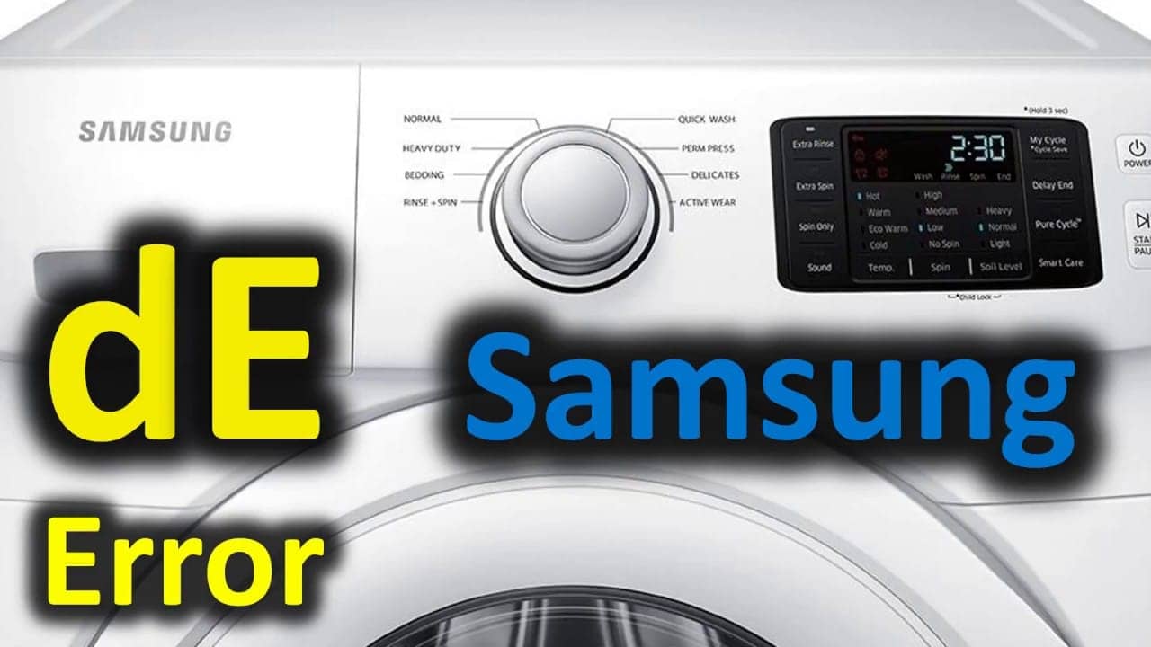 Samsung Washer DE Code: Causes & 4 Ways To Fix It Now